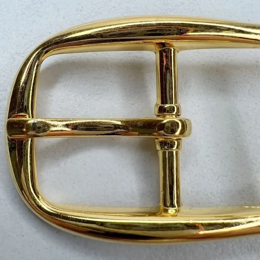 Vintage Gold Tone Simple Basic Belt Buckle for up to 1 Inch Belt